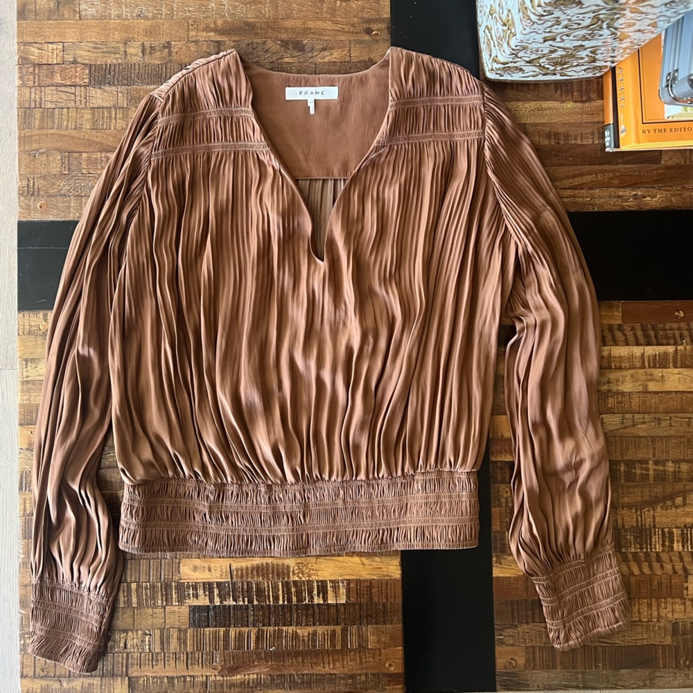 Frame silk top bronze